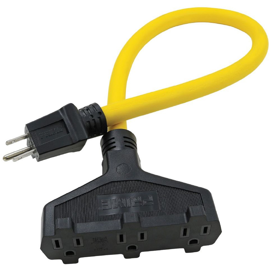 Prime Wire & Cable 2 ft. 12/3 STW 3 Outlet Adapter - Image 2 of 2