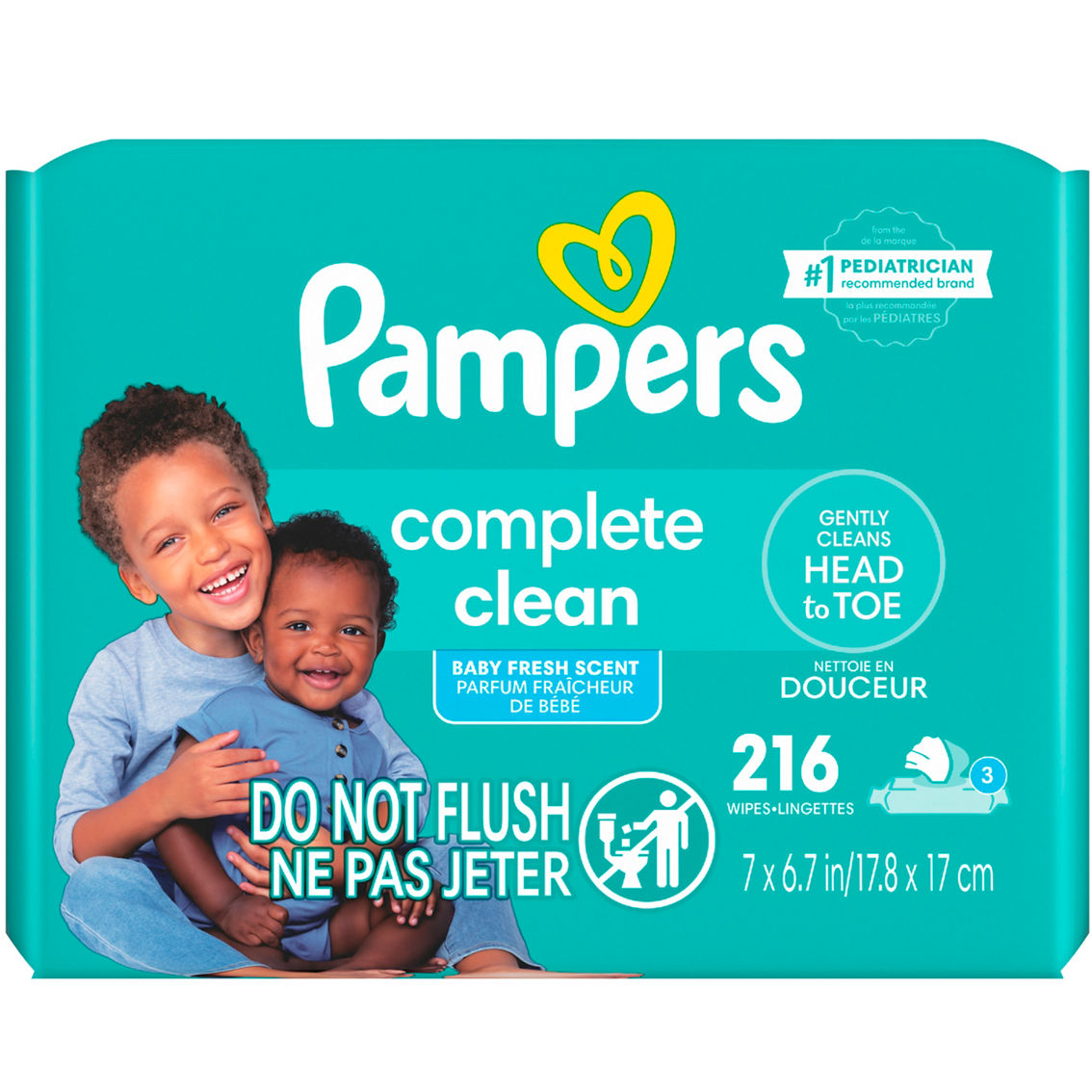 Pampers Complete Clean Wipes 216 ct.