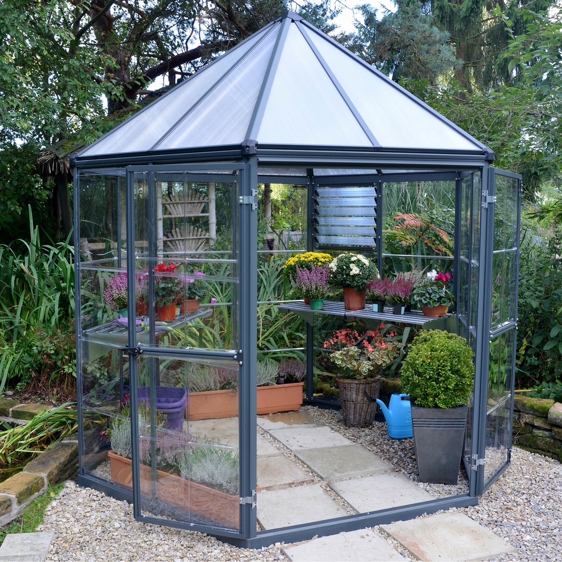 Palram Oasis Hex 7 x 8 Ft. Greenhouse