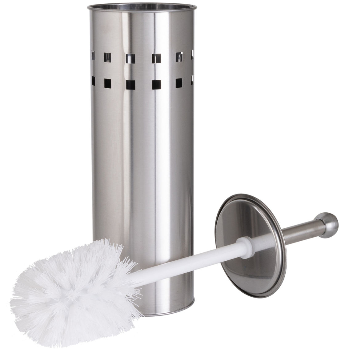 Bath Bliss Stainless Steel Toilet Brush and Air Vent Holder Set - Image 3 of 5