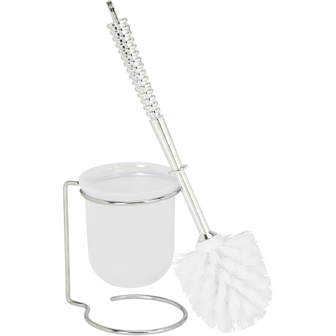 Bath Bliss Chrome Steel Toilet Brush and Holder Set - Image 2 of 2