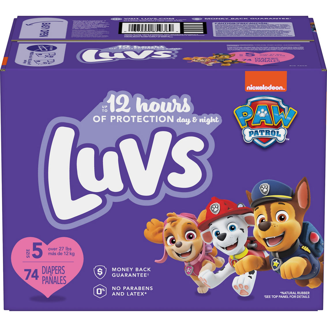 Luvs Diapers Big Box, Size 5 (27 + lb.) 74 ct.