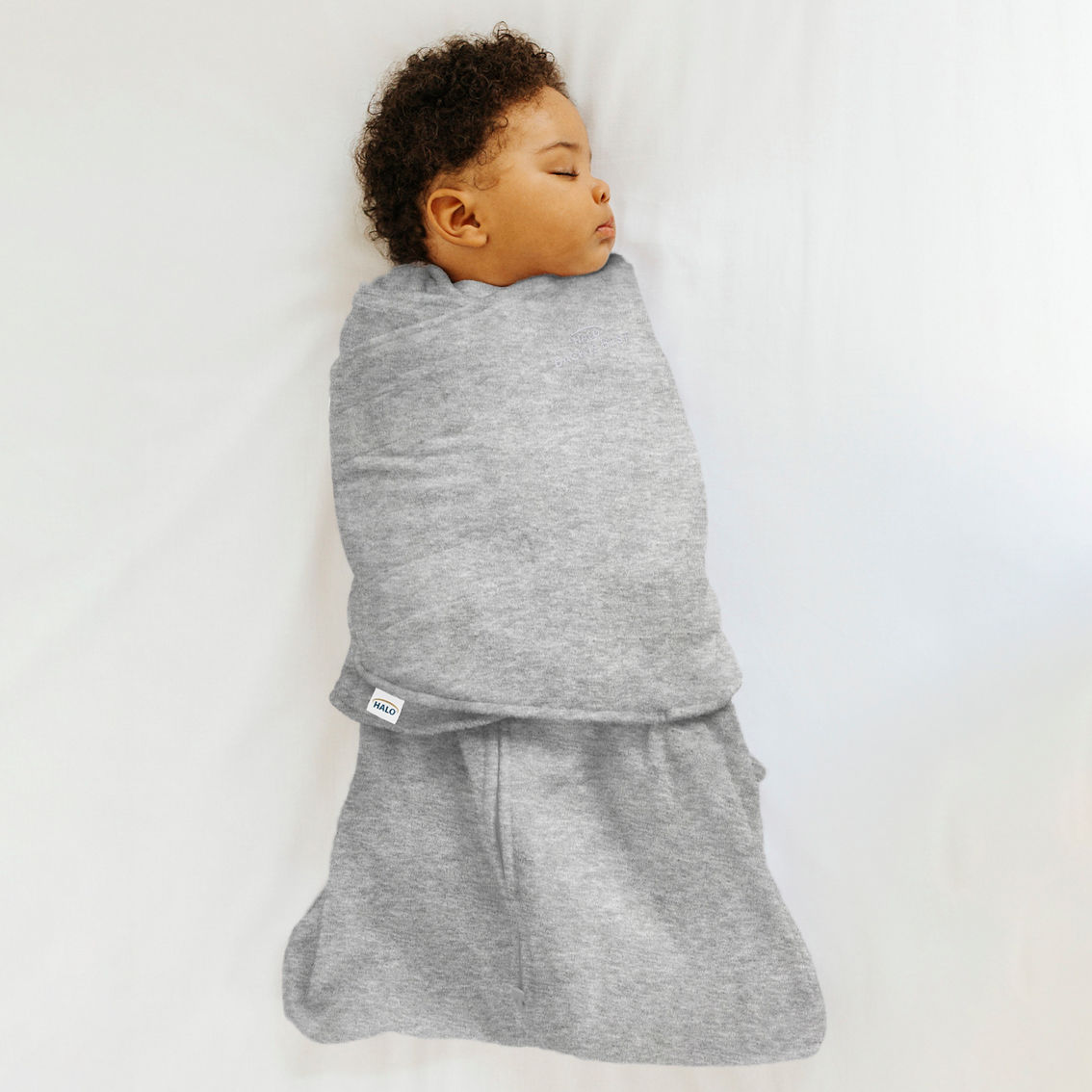 Halo Heather Gray Cotton Newborn Swaddle - Image 3 of 7