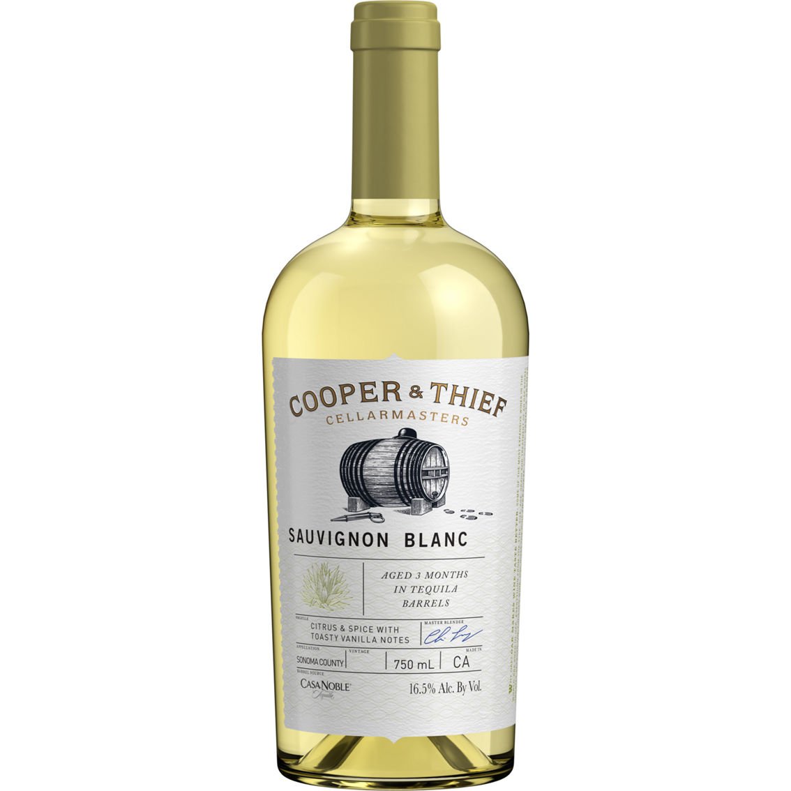 Cooper & Thief Sonoma County Tequila Aged Sauvignon Blanc 750ml