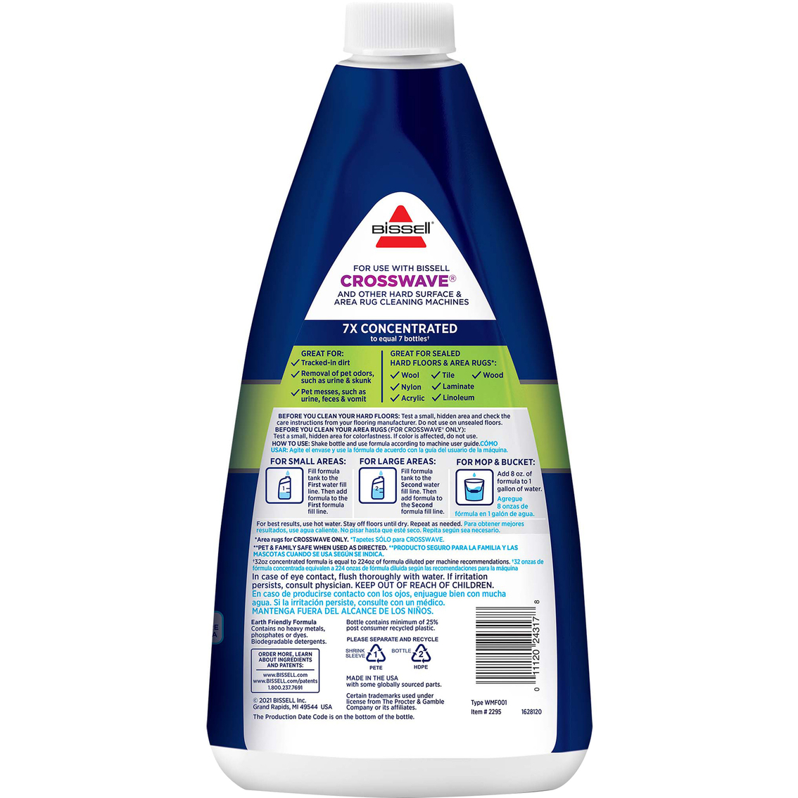 Bissell Multi Surface Pet Floor Cleaner with Febreze Freshness for CrossWave Vacuum - Image 2 of 2