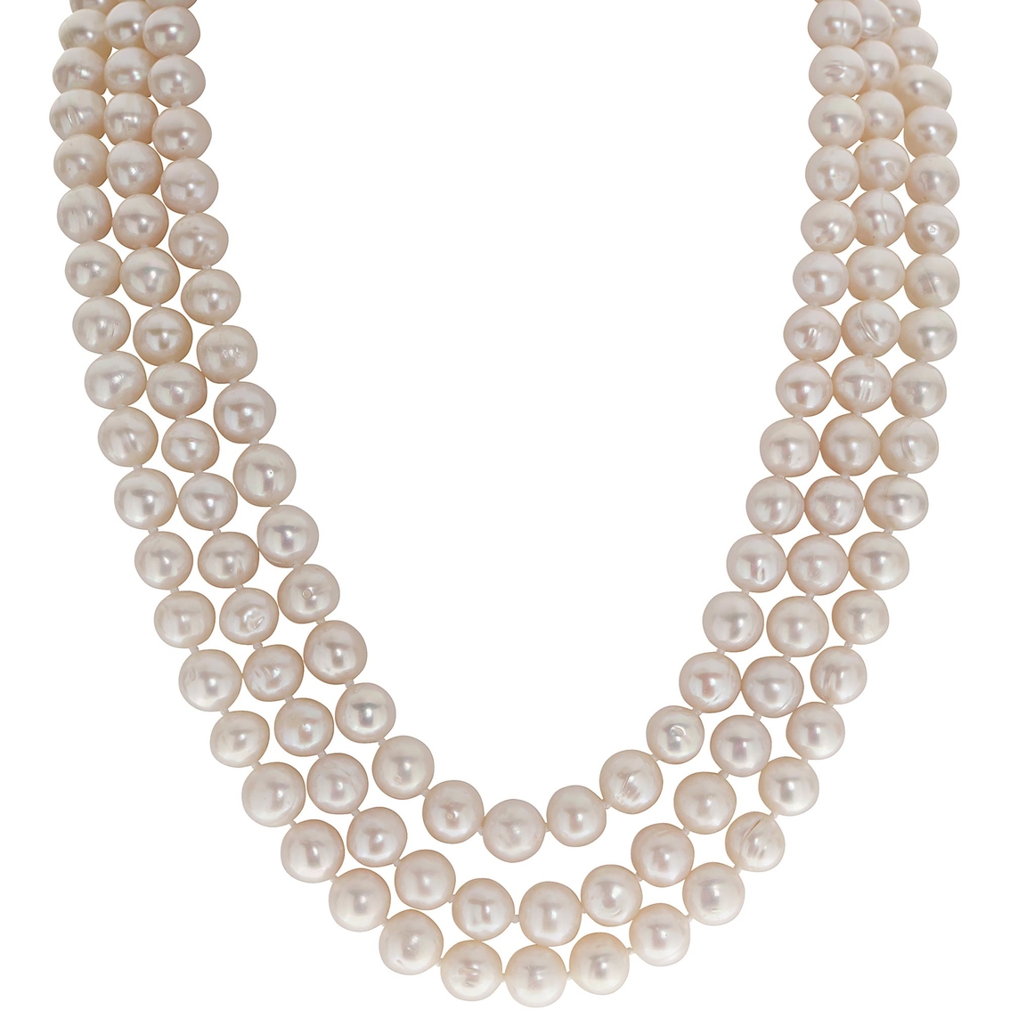 Imperial Triple Row Cultured Pearl Necklace