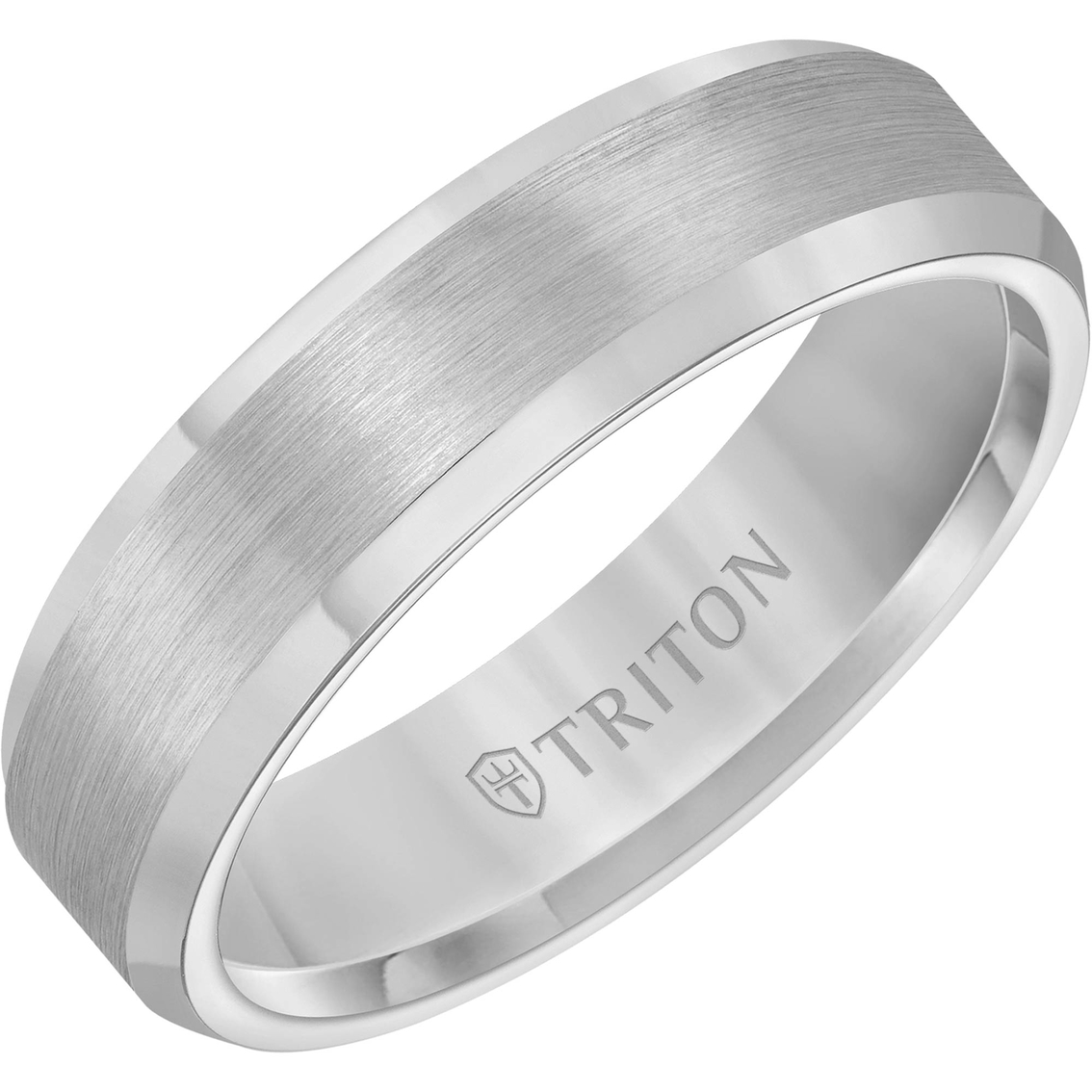 Triton Gray Tungsten Carbide 6mm Band - Image 2 of 2