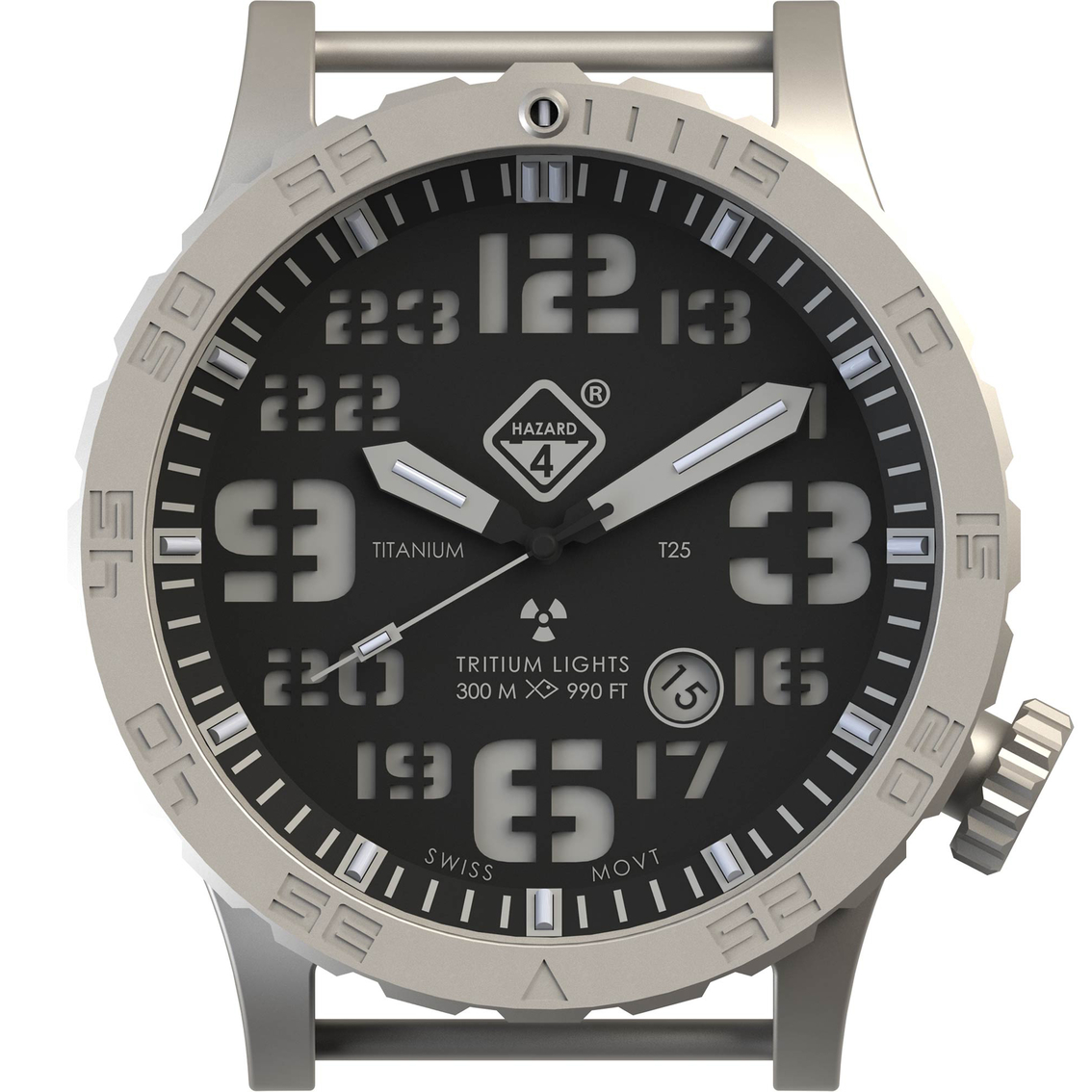 Hazard 4 Men's / Women's Heavy Water Diver BlackTie-B Titanium Dive Watch TIKWGGYG - Image 3 of 4