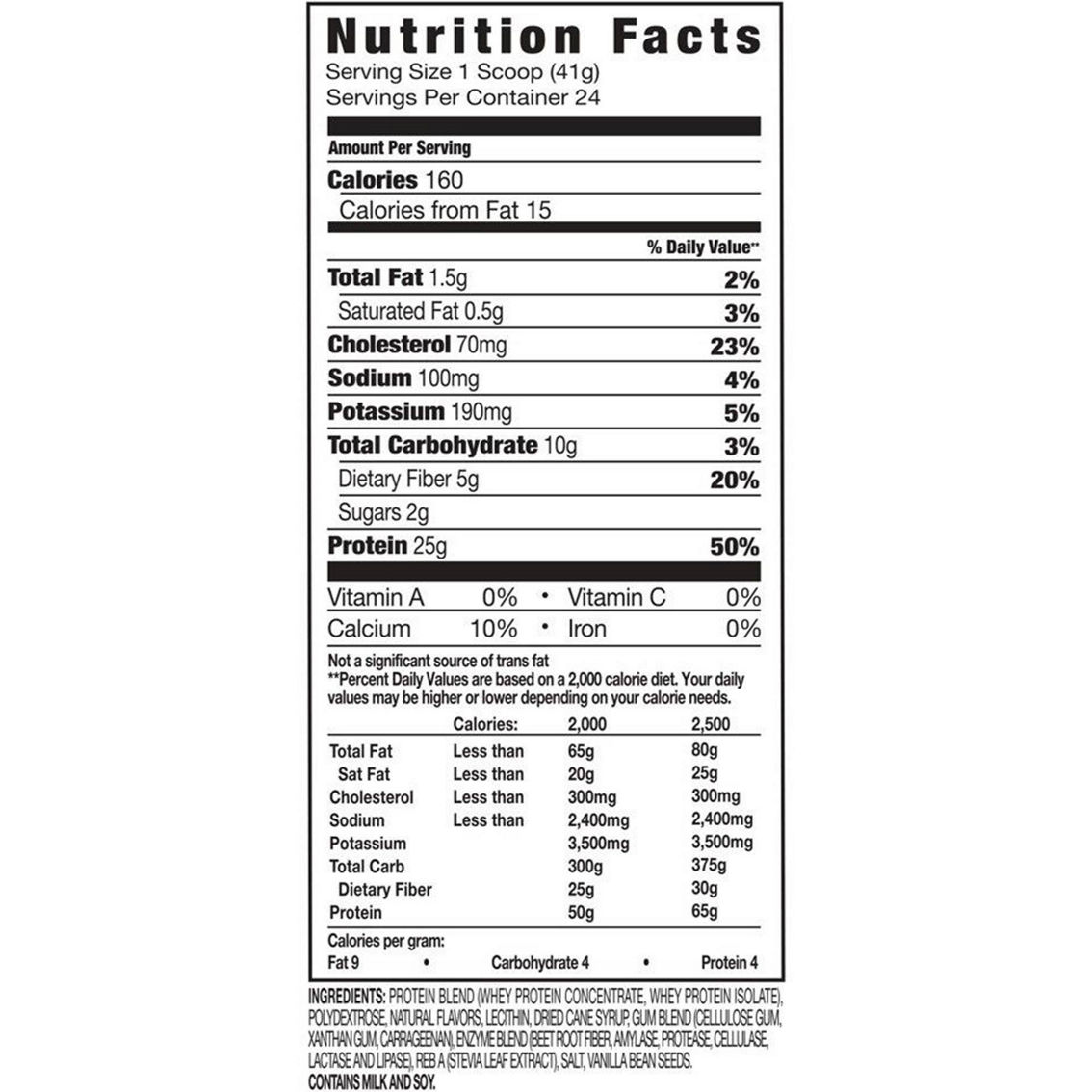 Performance Inspired Isolate Whey Protein Powder Drink Mix 2.4 lb. - Image 2 of 2