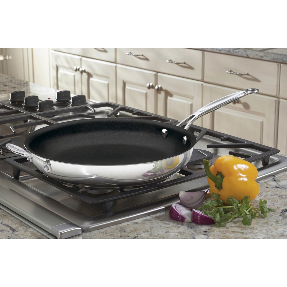 Cuisinart Chef's Classic Stainless Steel Nonstick 12 in. Skillet with Helper Handle - Image 2 of 2