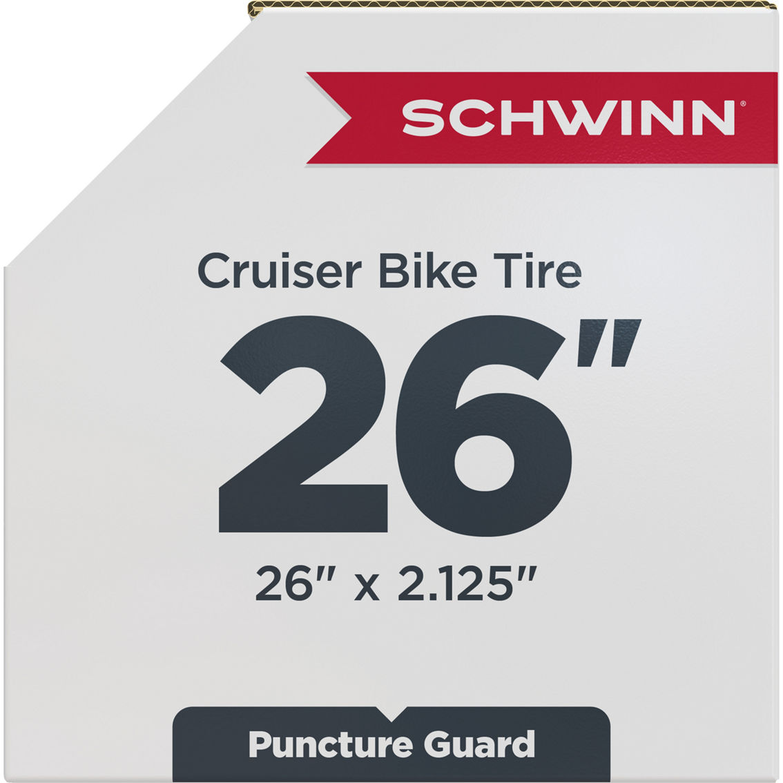 Schwinn 26 x 2.125 in. Puncture Guard Cruiser Bike Tire - Image 4 of 9