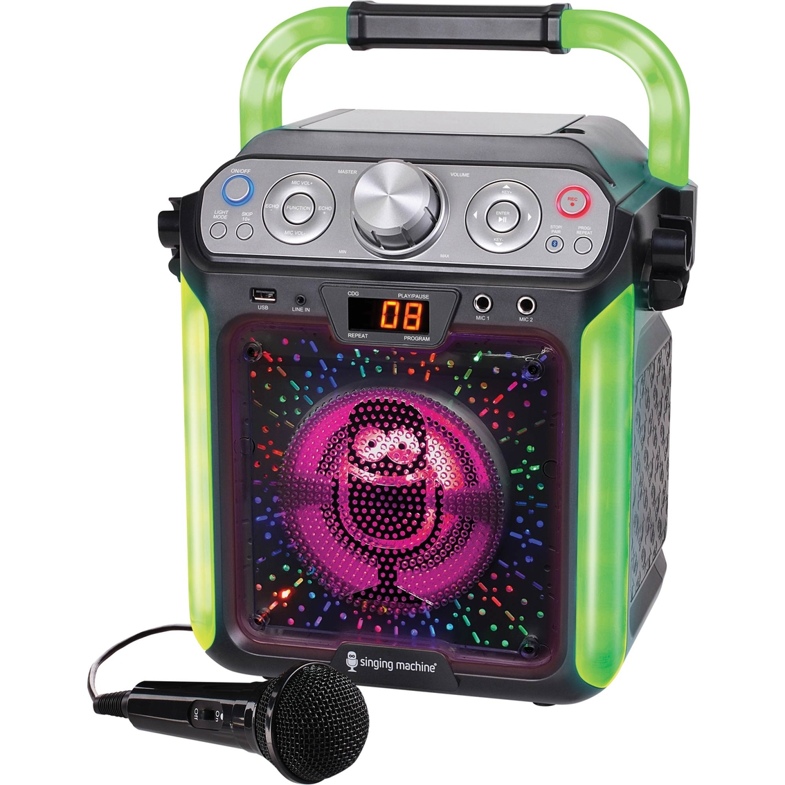 Singing Machine Groove Cube CDG Bluetooth Karaoke System