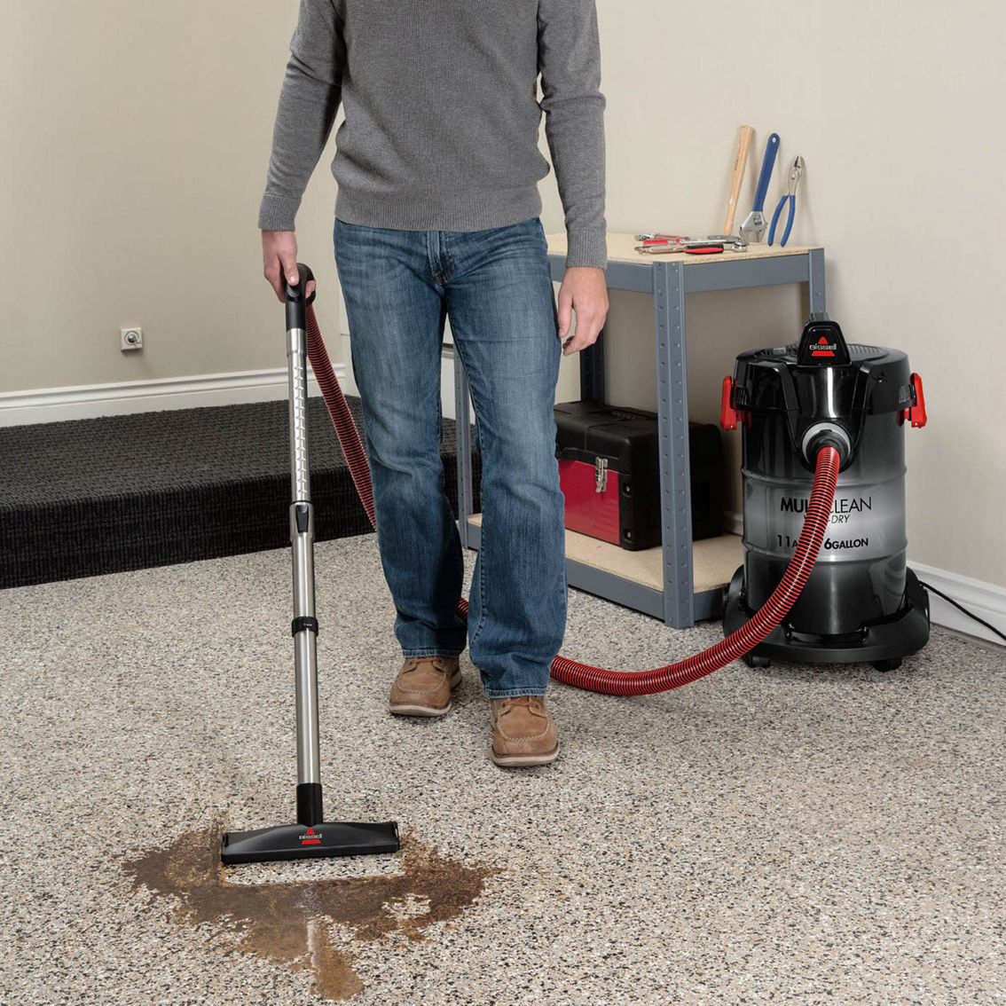 Bissell MultiClean Wet + Dry Canister Vacuum Cleaner - Image 5 of 10