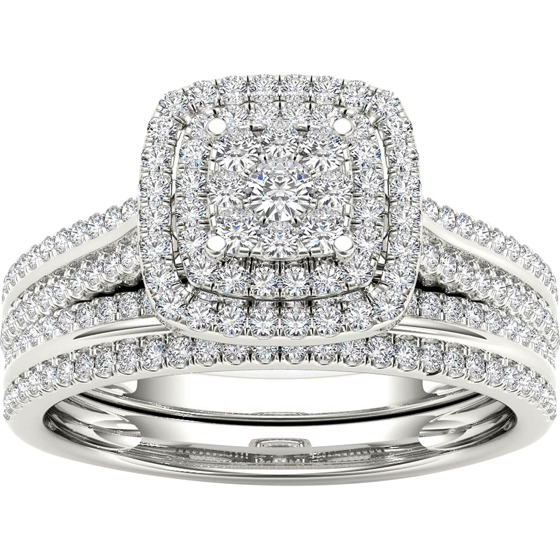 14K White Gold 1/2 CTW Diamond Bridal Set - Image 1 of 3