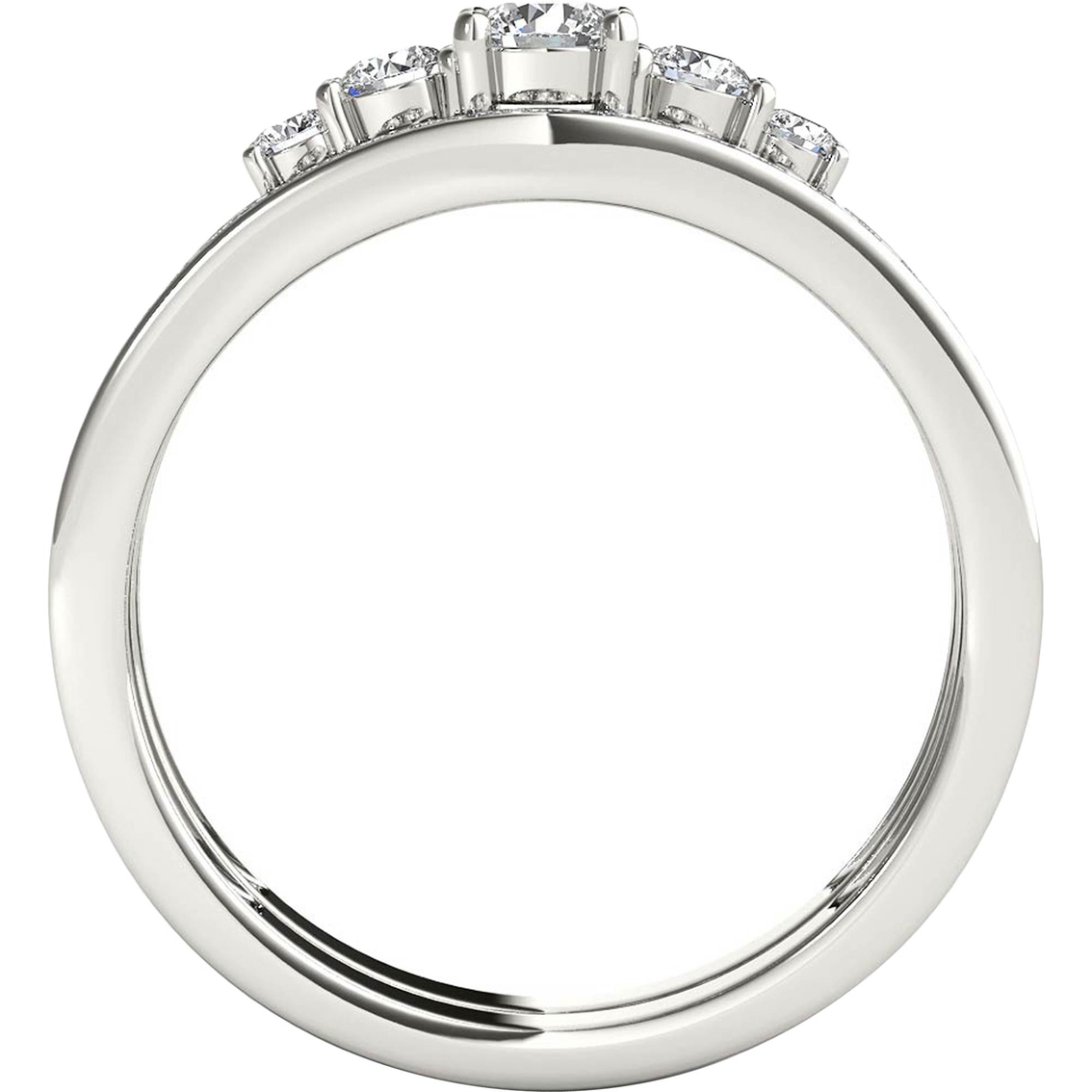14K White Gold 1/2 CTW Diamond Bridal Set - Image 3 of 3