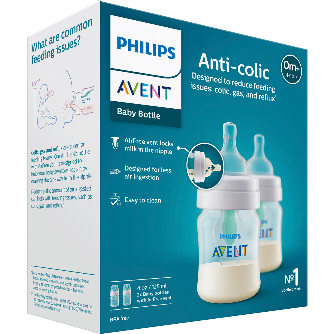 Philips Avent Anti Colic 4 oz. Baby Bottle 2 pk.