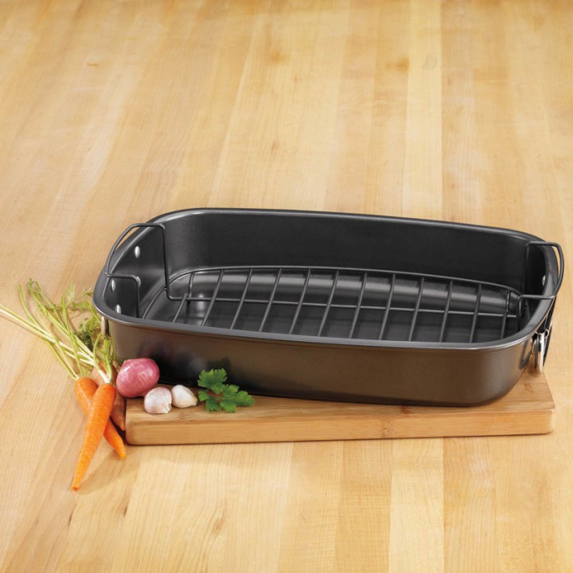 Cuisinart Ovenware Classic Collection Carbon Steel Roaster with Rack 17 x 12 in. - Image 2 of 2