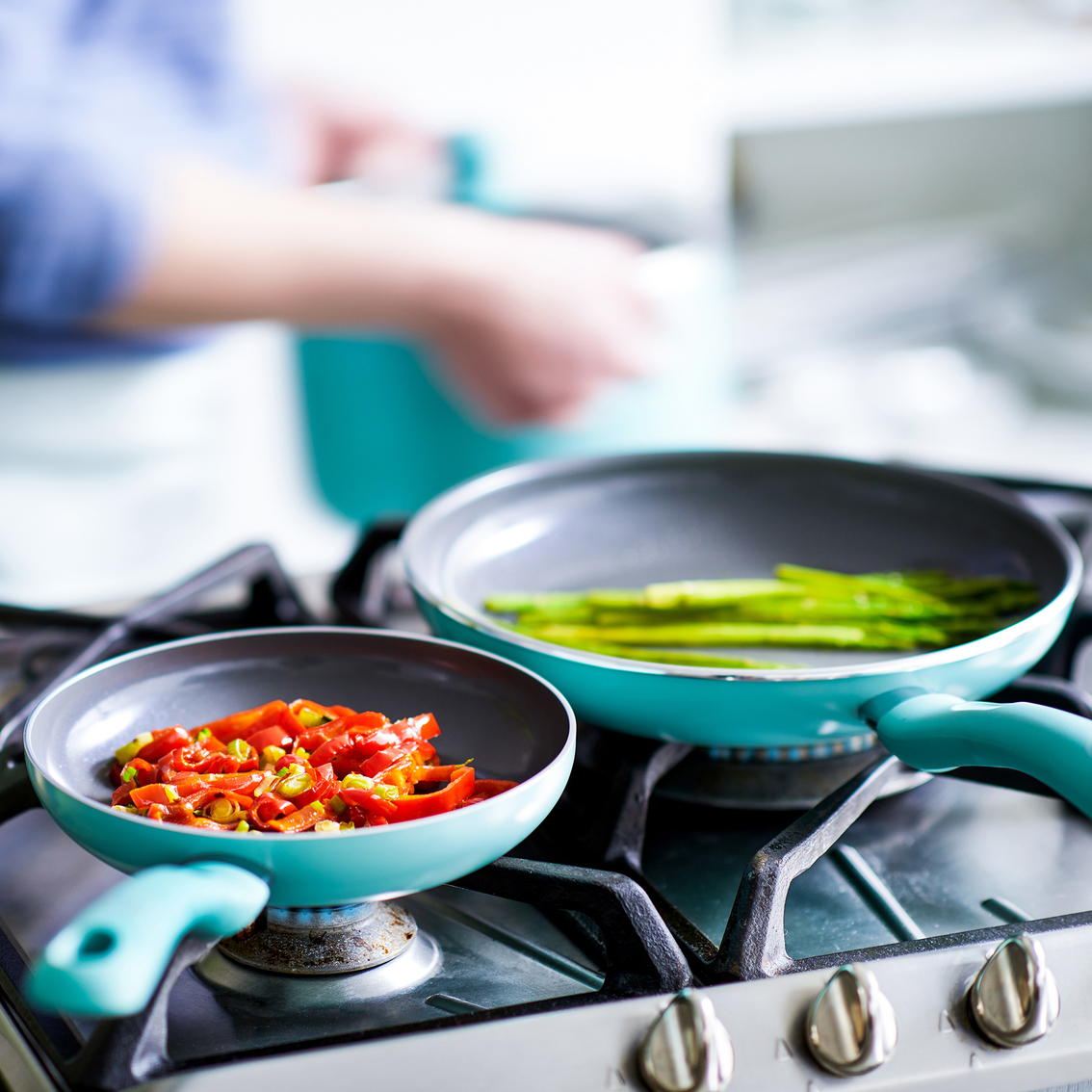 GreenLife 7 in. and 10 in. Diamond Ceramic Nonstick Frypan Set - Image 2 of 7