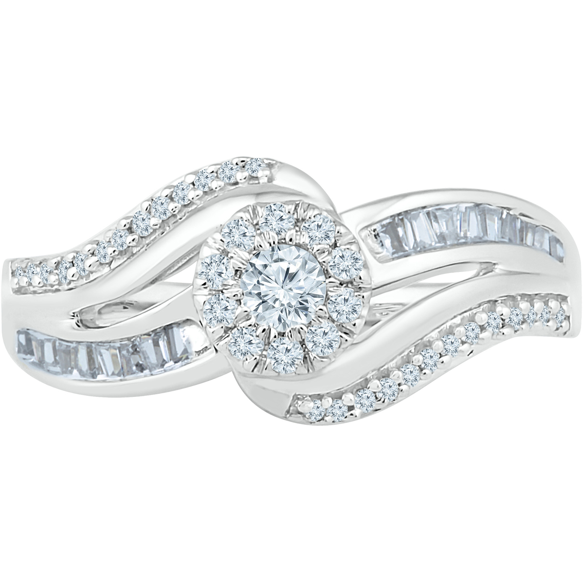 10K White Gold 3/8 CTW Diamond Promise Ring - Image 2 of 2