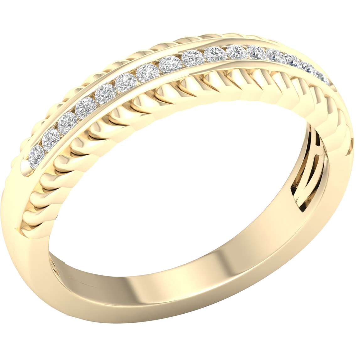 10K Gold 1/8 CTW Diamond Anniversary Band - Image 2 of 4