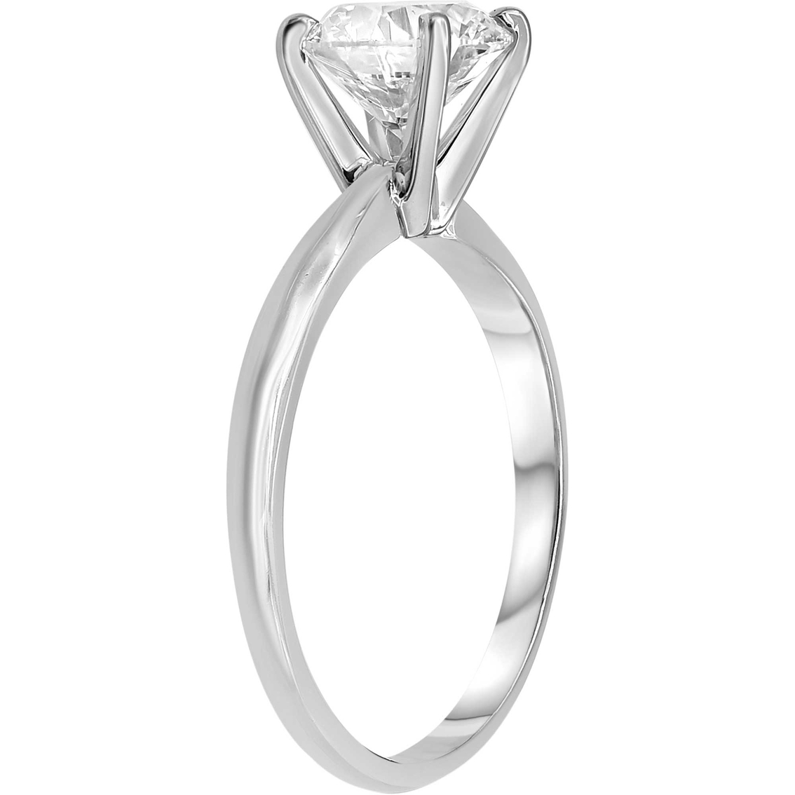 14K White Gold 1 CTW Diamond Solitaire Ring - Image 4 of 5