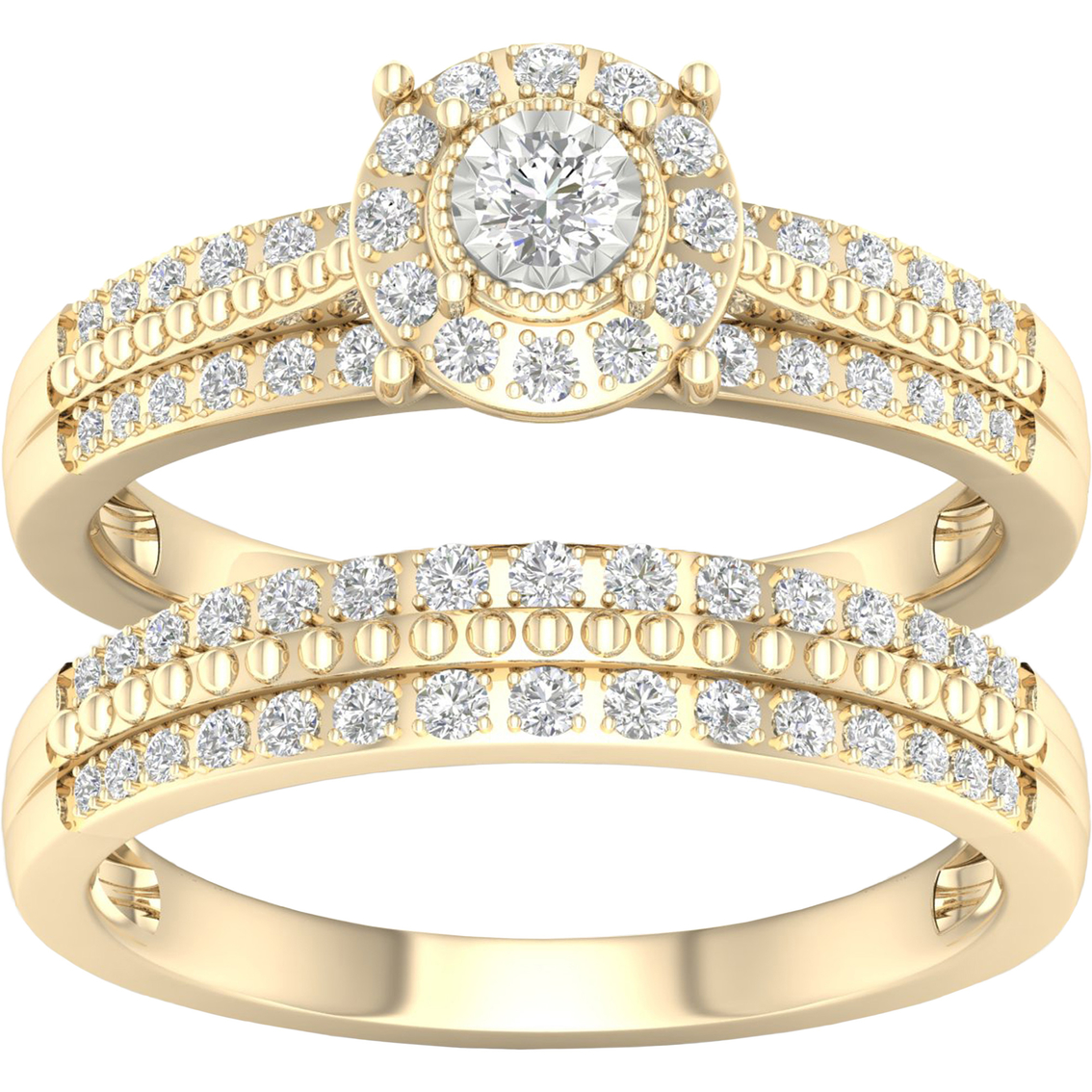 10K Gold 3/8 CTW Diamond Bridal Set