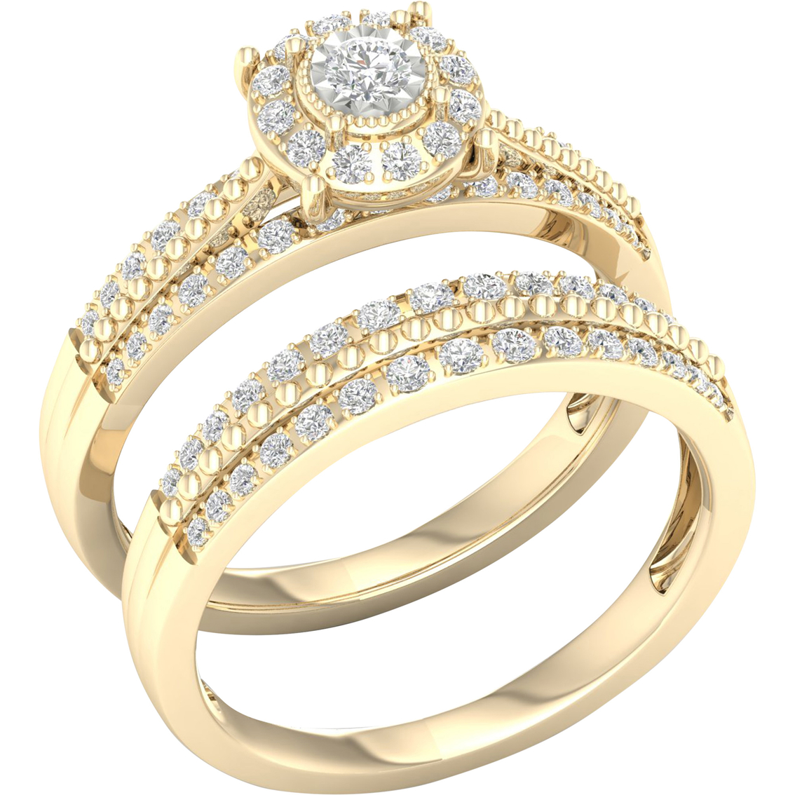10K Gold 3/8 CTW Diamond Bridal Set - Image 2 of 4