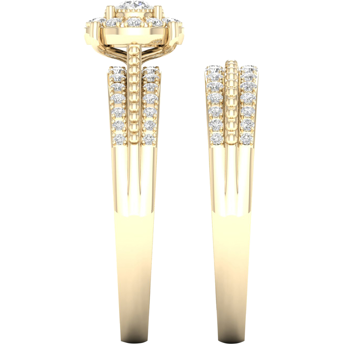 10K Gold 3/8 CTW Diamond Bridal Set - Image 3 of 4