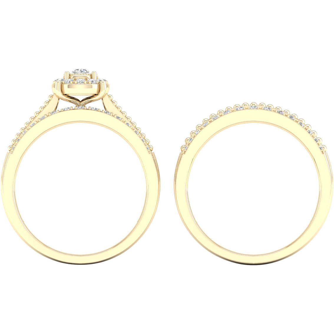 10K Gold 3/8 CTW Diamond Bridal Set - Image 4 of 4