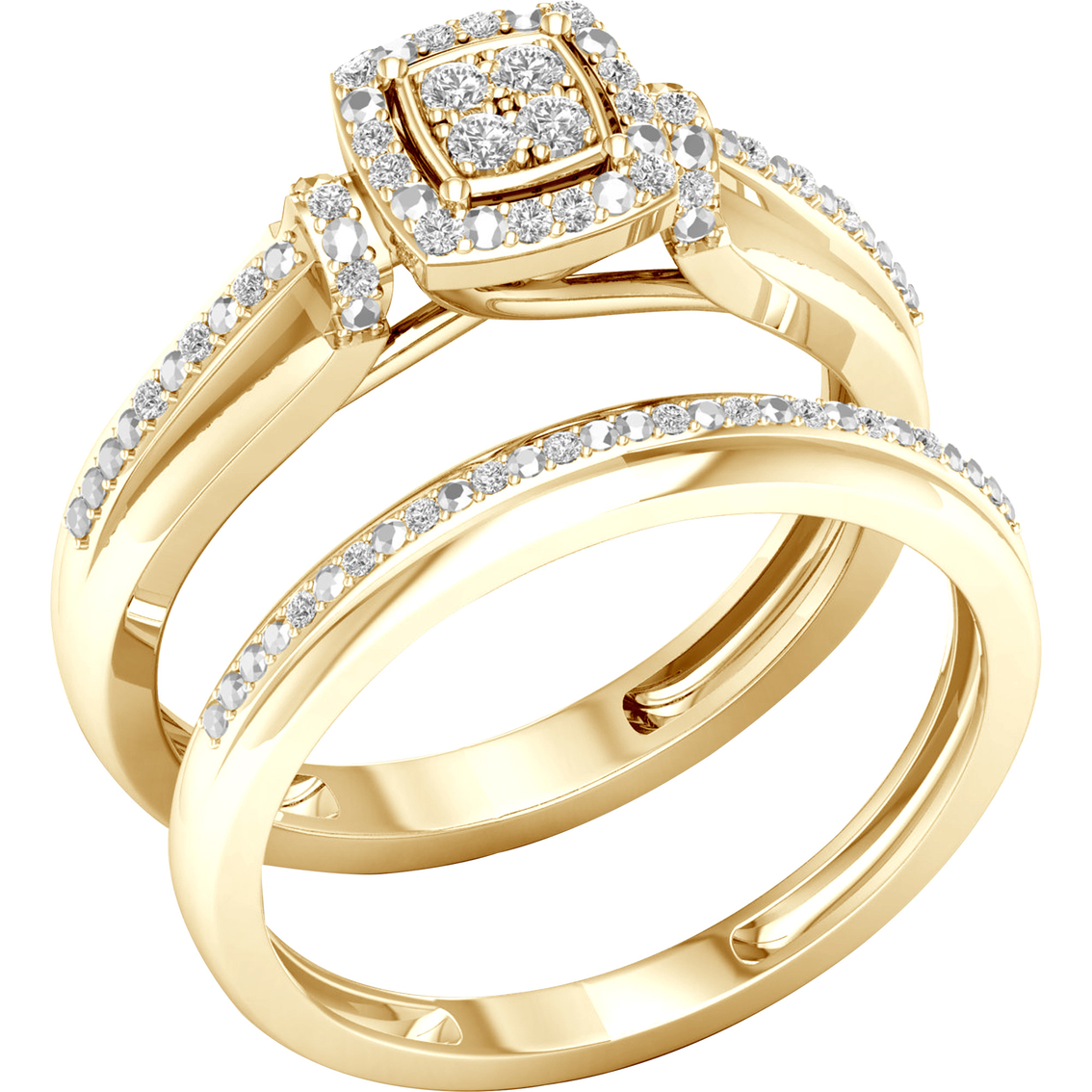 10K Gold 1/8 CTW Diamond Bridal Set - Image 2 of 4