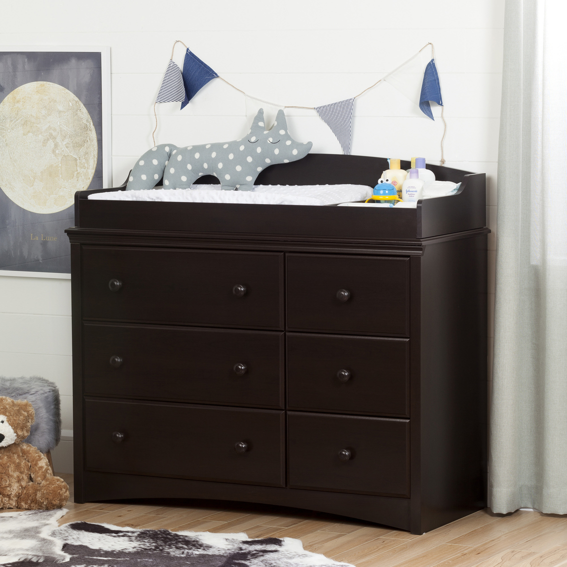 South Shore Angel 6 Drawer Changing Table - Image 5 of 8