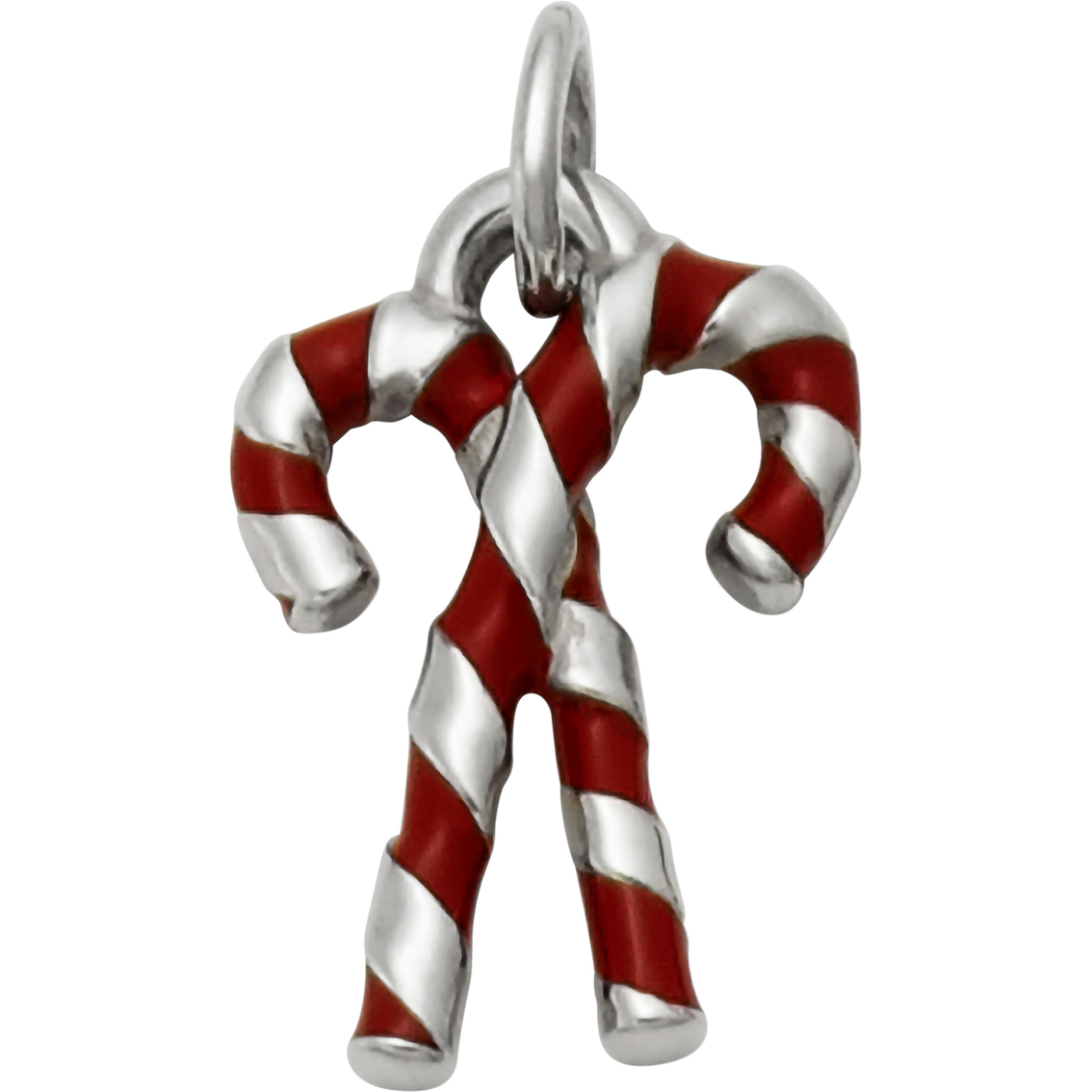 James Avery Sterling Silver Enamel Candy Cane Charm