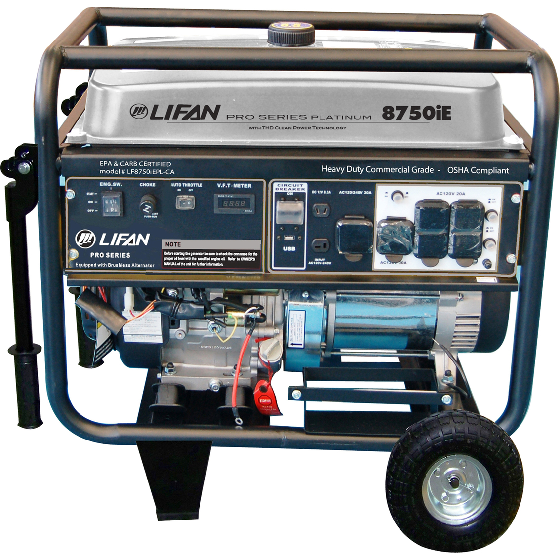 Lifan 8500W Platinum Generator - Image 2 of 2