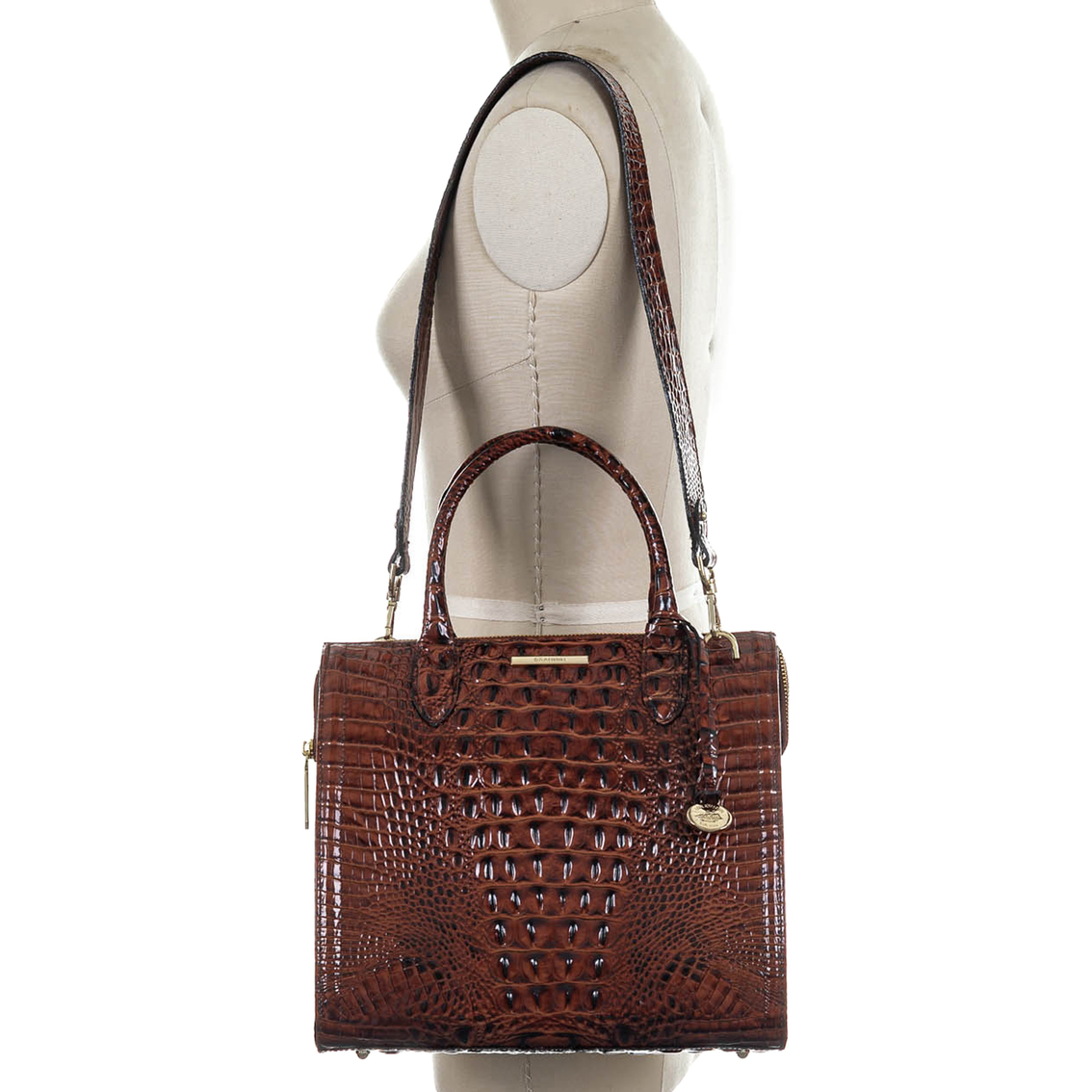 Brahmin Pecan Melbourne Caroline Satchel - Image 4 of 4