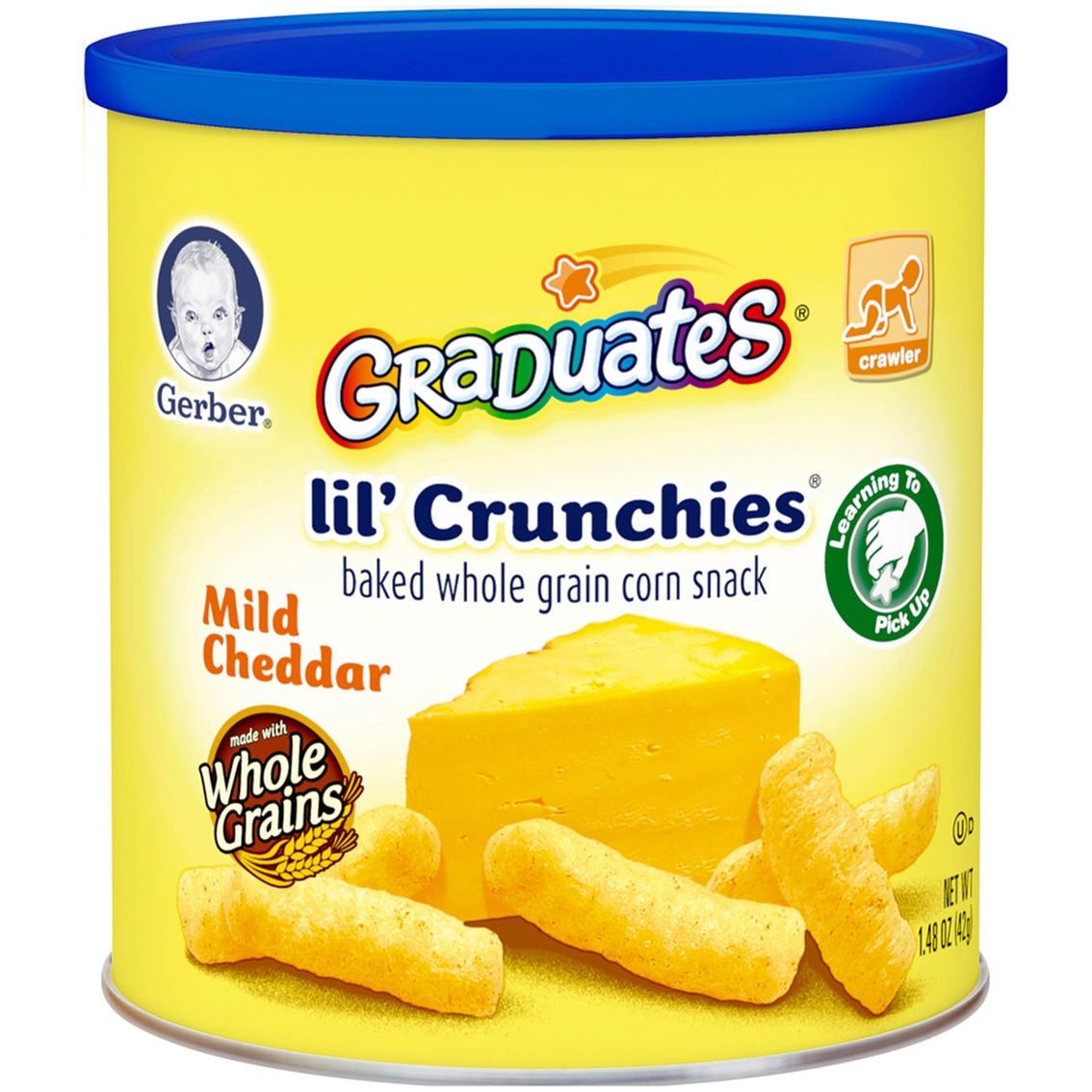 Gerber Graduates  Lil' Crunchies Mild Cheddar 1.48 oz. Corn Snack