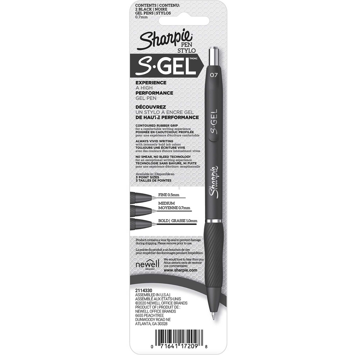 Sharpie Gel 0.7mm Black 2 ct. - Image 2 of 2