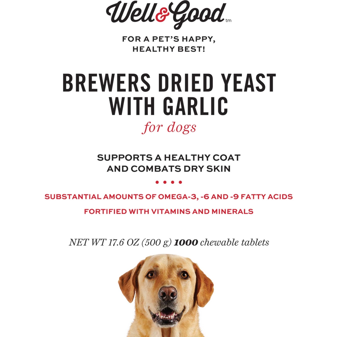 Well & Good Brewer's Yeast and Garlic Tablets for Dogs 1000 ct. - Image 2 of 2