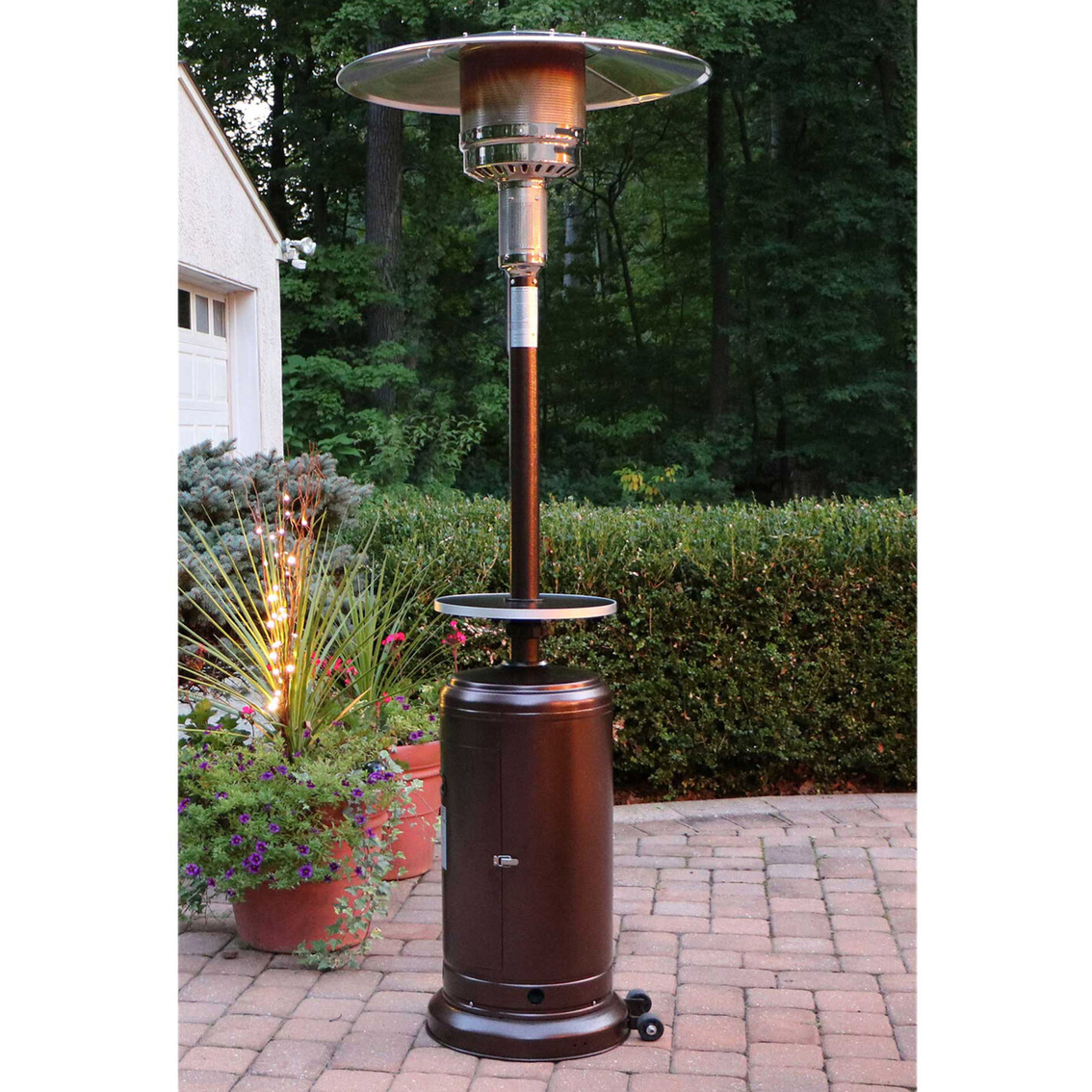 Hanover 7 ft. 41,000 BTU Steel Umbrella Propane Patio Heater - Image 4 of 8