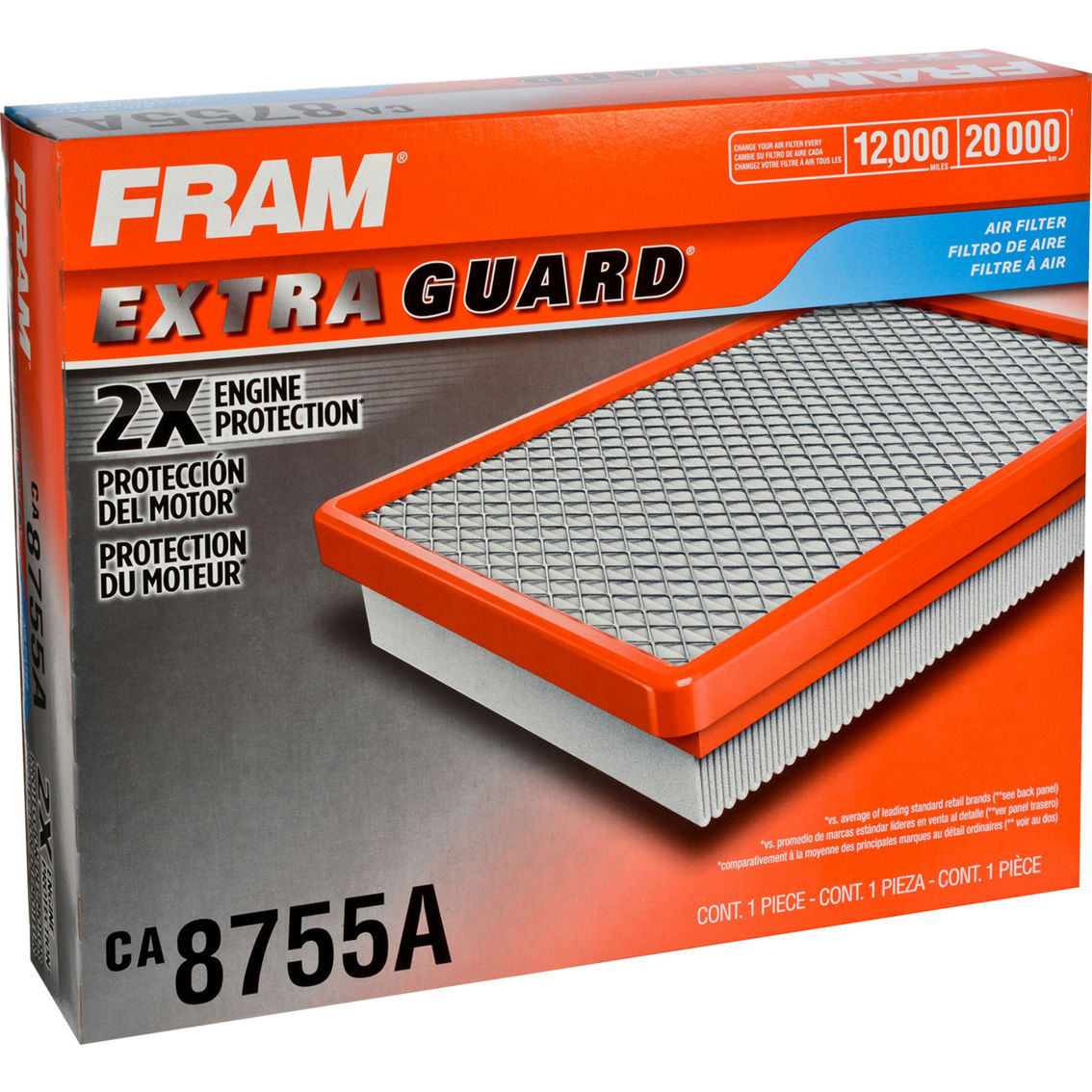FRAM Extra Guard Flexible Panel Air Filter CA8755A - Image 1 of 4