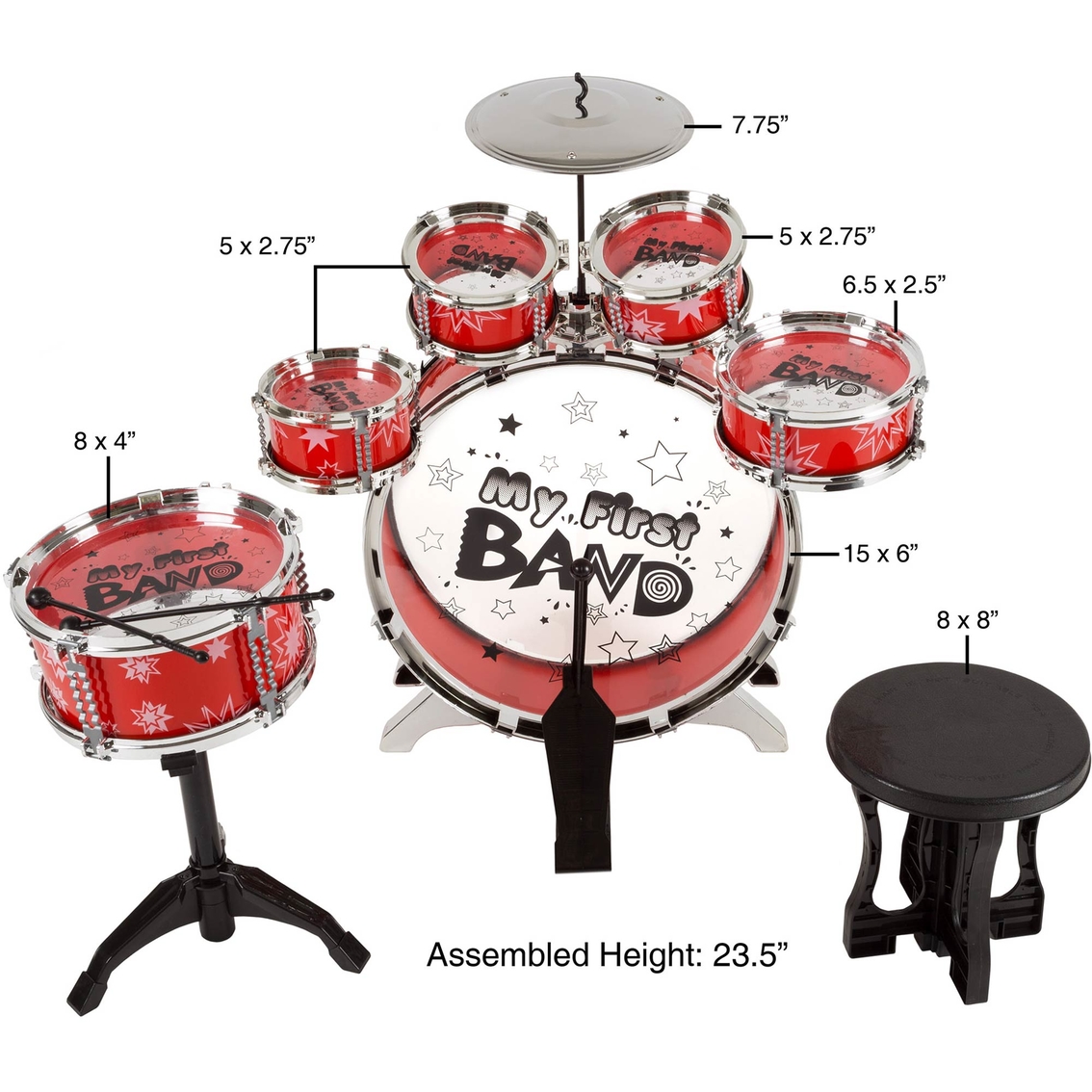 Hey! Play! Toy Drum Set - Image 2 of 7