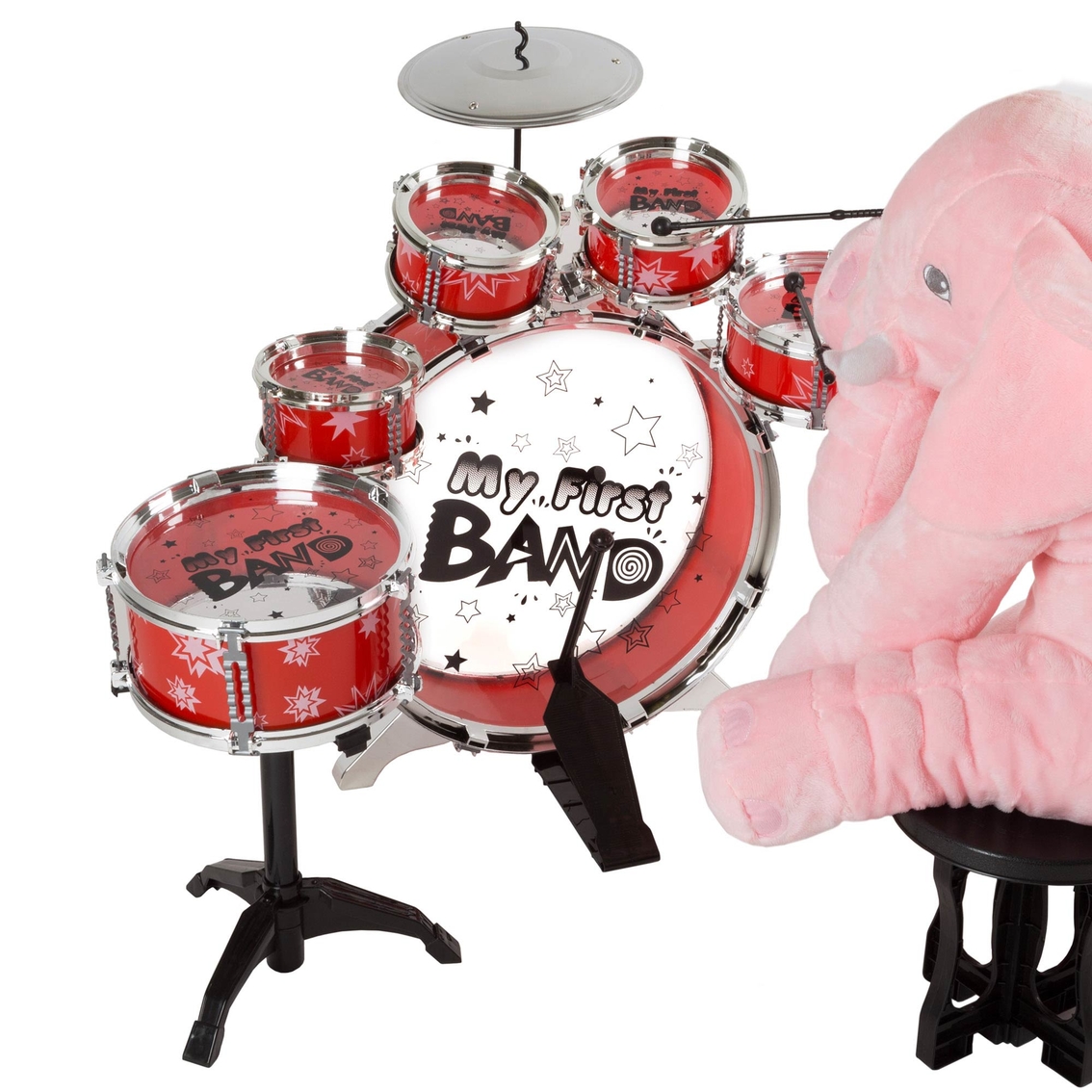 Hey! Play! Toy Drum Set - Image 7 of 7
