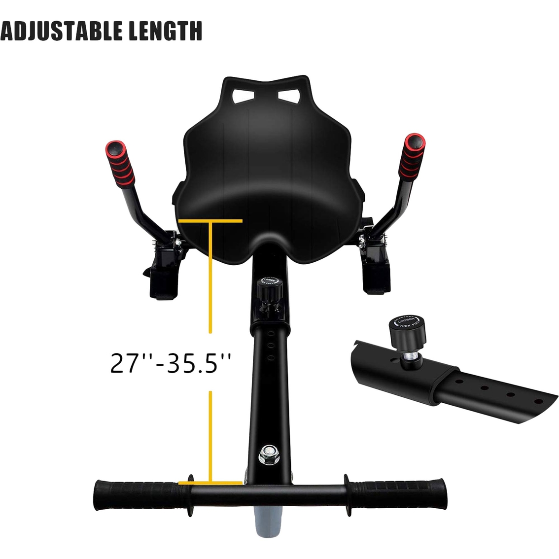 Glarewheel Buggy Attachment for Transforming Hoverboard Scooter into Go-Kart - Image 4 of 7