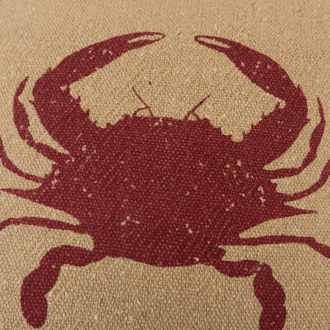 Rizzy Home Crab Red 20 x 20 in. Pillow - Image 4 of 5