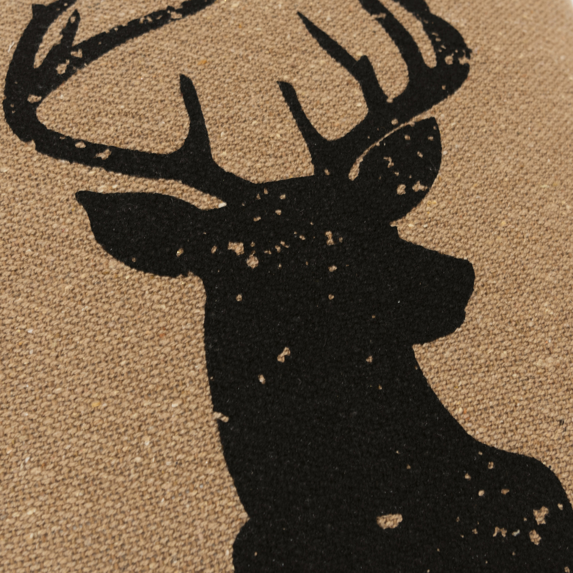 Rizzy Home Deer Stag Black 20 x 20 in. Pillow - Image 4 of 5