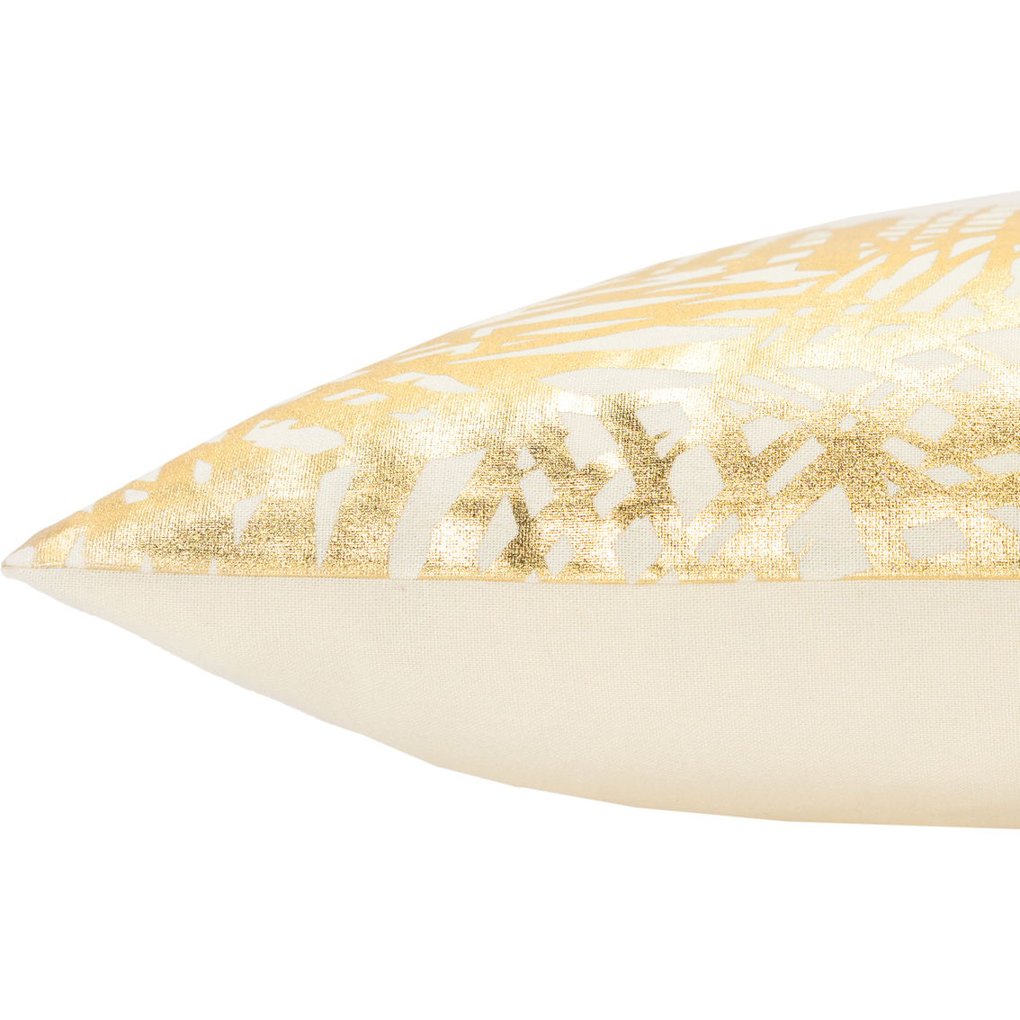 Rizzy Home Abstract Gold Polyester Filled Pillow 14 in. x 26 in. - Image 3 of 5