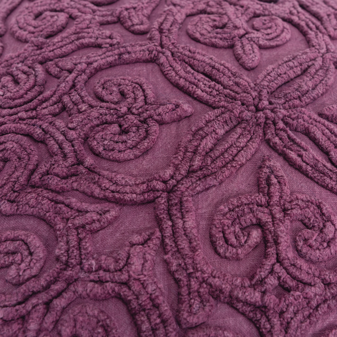 Rizzy Home Solid purple Square Decorative Throw Pillow - Image 4 of 5