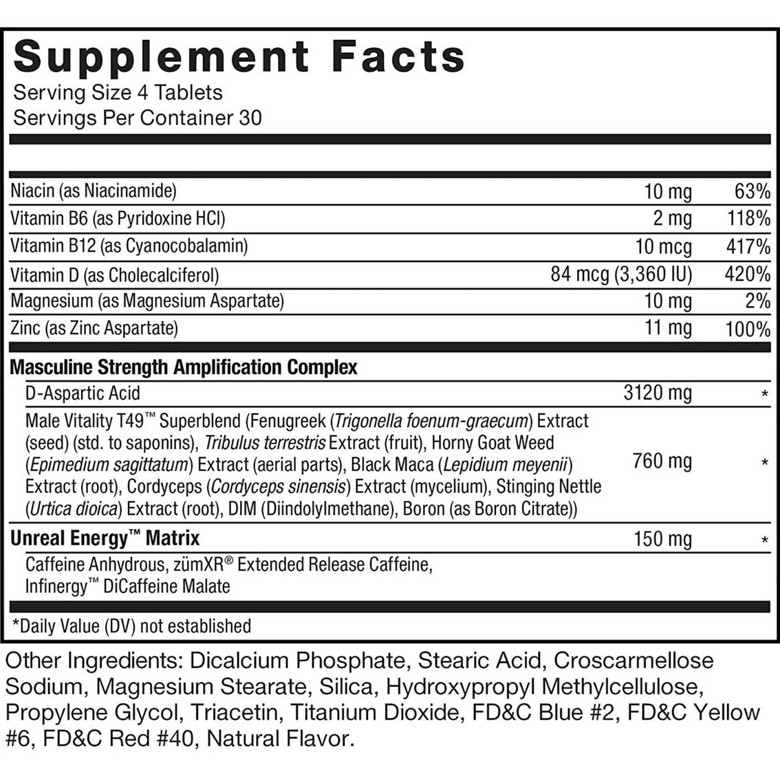 Force Factor Test X180 Boost 120 ct. - Image 2 of 2