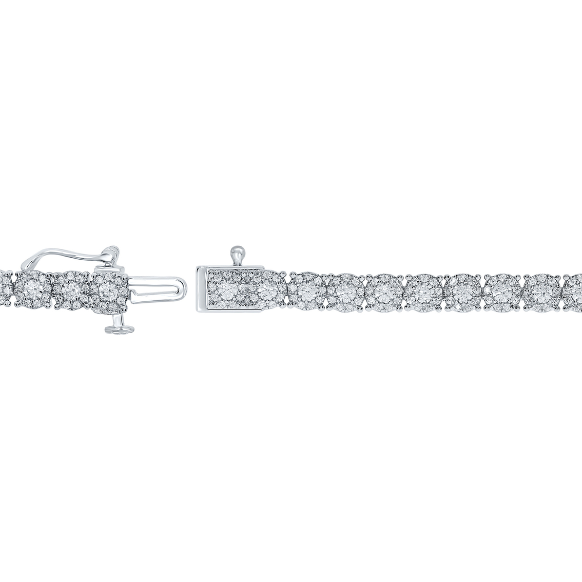 10K White Gold 3 CTW Diamond Tennis Bracelet - Image 2 of 2