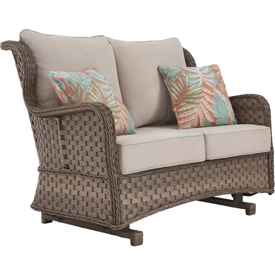 Signature Design by Ashley Clear Ridge Outdoor Loveseat Glider - Image 1 of 7