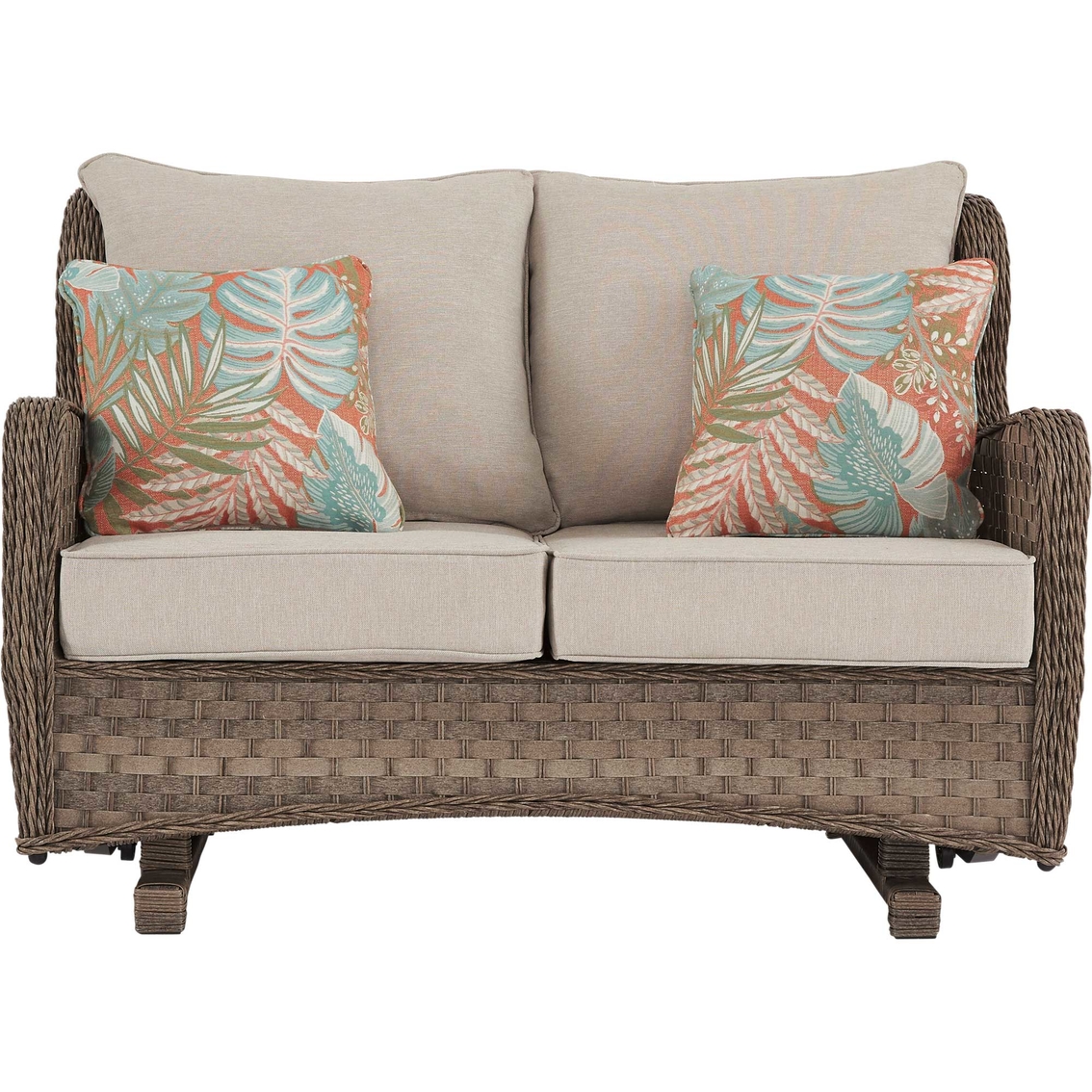 Signature Design by Ashley Clear Ridge Outdoor Loveseat Glider - Image 3 of 7